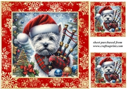 3 The Christmas piper card front/toppers 7