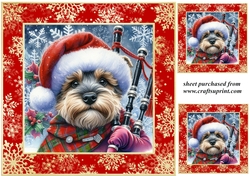 3 The Christmas piper card front/toppers 8