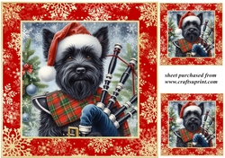 3 The Christmas piper card front/toppers 11
