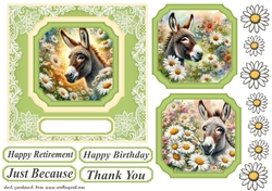Daisy donkey card front 2