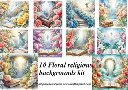 Floral sympathy backgrounds kit 3