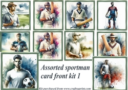 Assorted sportsman card front kit