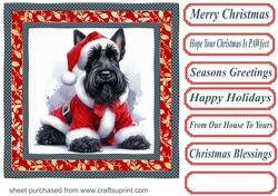 Santa Scottie card front 1