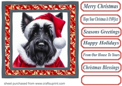 Santa Scottie card front 4