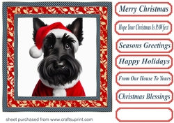 Santa Scottie card front 5