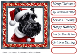 Santa Scottie card front 6