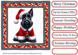Santa Scottie card front 8