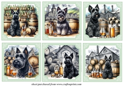 6 Whisky Scottie toppers