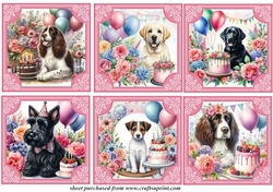 6 Birthday pup toppers 2
