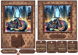 7x5 and 6x6 motorbike scene card fronts 6