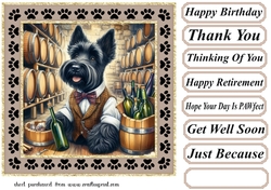 Wine cellar Scottie card front 1
