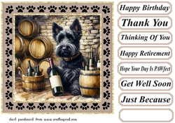 Wine cellar Scottie card front 5
