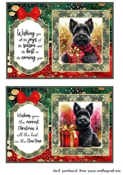 2 7x5 aprox Christmas Scottie card fronts 3