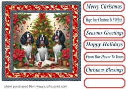 Christmas carol pups card front 6