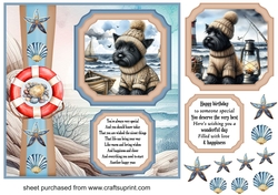 2 Panel Scottie by the sea card front 2
