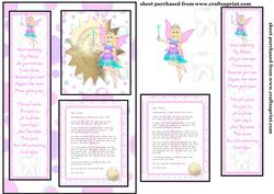 Tooth Fairy Girl Card Front