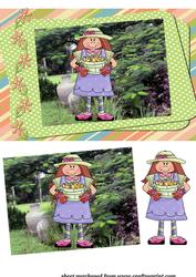 Garden Girl Card Front 3