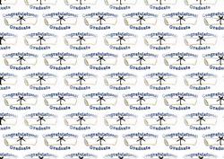 Blue Congratulations Graduate Backing Sheet
