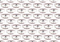 Red Congratulations Graduate Backing Sheet