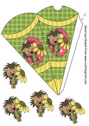 Floral Hedgehog Pillow Cone 3