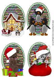 4 Christmas Plushie Toppers
