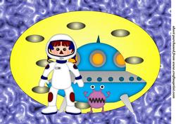 Blue Raggedy Space Topper