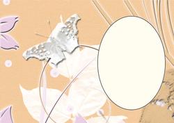 Sand Floral Butterfly Insert 1
