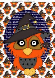 Halloween Owl Topper 1