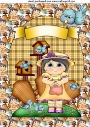 Bella Loves Birds Topper 1