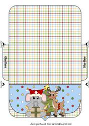 Christmas Elephant Money/voucher Wallet 1
