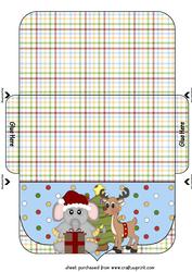 Christmas Elephant Money/voucher Wallet 2