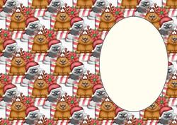 Red Christmas Kitty Insert 4