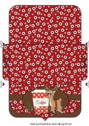 Red Christmas Coffee Money/voucher Wallet 3