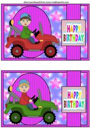 2 Birthday Boy Off Roader Toppers 1