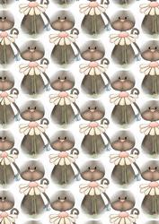Cute Floral Cat Backing Sheet 5