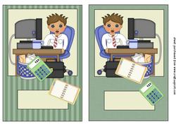2 Male Office Card Fronts
