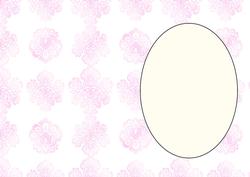 Pale Pink Floral Insert