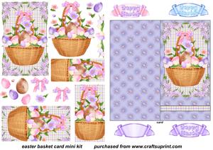 Easter Basket Card Mini Kit