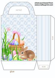 Blue Easter Bunny Gift Bag