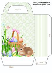 Green Easter Bunny Gift Bag