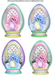 4 Easter Bunny Toppers