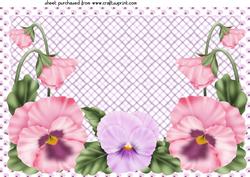 Lilac Pansy Topper 2