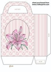 Pink Lily Gift Bag 1