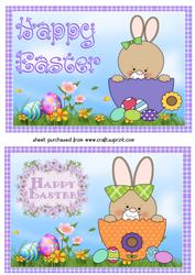 2 Easter Bunny Card Fronts 1