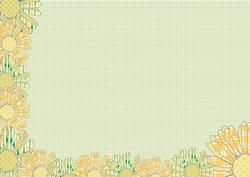 Yellow and Green Daisy Backing Sheet 2