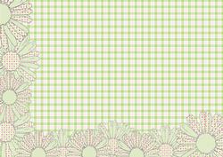 Green Daisy Backing Sheet 1