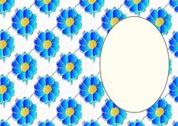 Blue Daisy Insert