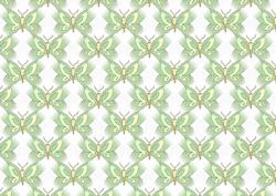 Green Butterflies Landscape Backing Sheet