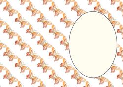 Orange Swirl Butterfly Insert 2