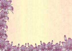 Purple Lilies Backing Sheet